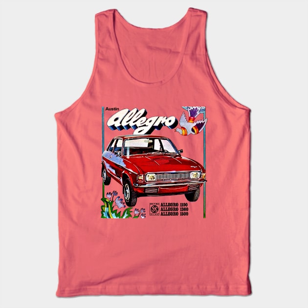 AUSTIN ALLEGRO - brochure Tank Top by Throwback Motors